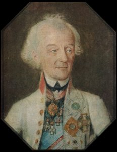 Portrættet af den russiske militærkommandant Alexander Suvorov